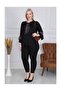 Black Leopard Chiffon Flares Flounce Blouse - 3