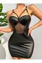 Rochie din piele din tul