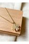 Vera Jewellery - Rotating Steel Clover Necklace with Zircon Stones - 2