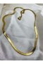 Women's Steel Gold Italian Chain Necklace