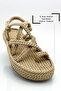 Five Layers Wrapped Rope Women's Sandals Summer Sandals X Nut
