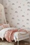 Boho Rainbow Hearts and Figures Kids Baby Room Wall Sticker Set, Rainbow in Pastel Colors - 2