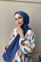 Shawl Women's Indigo Sandy Fabric Ready-To-Wear Shawl Syr005 - 4