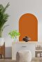 Bohemian Style Oval Dark Orange Wall Decoration Sticker (60x100 Cm) - 2