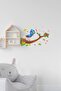 Cute Bird Singing on a Branch Children's Baby Room Sticker - 2