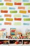 Brick Patterned Soft Colors Wall Sticker Set, Kids Baby Room Wall Decoration Set 52 Pieces - 2