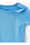 Lcw Baby Ecru Printed Crew Neck Printed Baby Boy Snap Fastener Bodysuit 2-Pack (S4) - 6