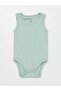 Lcw Baby Light Green Crew Neck Basic Baby Boy Snap Fastener Bodysuit 2-Pack (S4) - 4