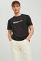 Jack&Jones12221946 Gogsu Written 0 Neck Short Sleeve T-Shirt