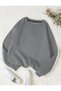 Women Men Unisex Unprinted Oversize Relaxed Fit Crew Neck Sweatshirt Hoodie Black White Pink