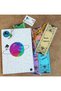 Pvc Coated Book Markers, 5 Pieces, Colorful and with Bead Pendants - 2