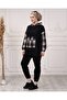 Women's Sleeve Plaid Hooded Tracksuit Set - 6