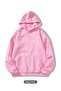 Women Men Unisex Unprinted Oversize Relaxed Fit Crew Neck Sweatshirt Hoodie Black White Pink