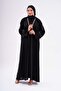 Fabric Dubai Silk Luxury Abaya Gold Double Swaroski Quality Hijab Outerwear for Special Occasions - 2