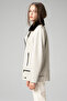 Wm020 Savaki̇ Real Leather Collar Fur Women's Coat - 5
