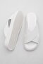 Women's Genuine Leather Daily Slippers Thick Sole Encor White - 6