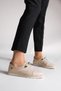 Women's Genuine Leather Comfort Casual Shoes Lace-up Demas beige - 2