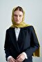 Serenity Silky Checkerboard Oil Green Shawl
