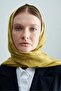 Serenity Silky Checkerboard Oil Green Shawl - 3