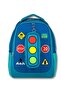 Cennec Blue Primary School Bag - with Traffic Print and Pen Holder - 3