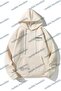 Unisex Beige Happiest Printed Oversize Hoodie