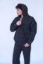 Anthracite Oversize Hooded Zippered Sweatshirt - 5