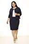Navy Blue, Plus Size Pencil Skirt