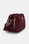 Women's Burgundy 3-Compartment Buzzy Satin Leather Adjustable Webbing Strap Casual Women's Shoulder Bag - 4