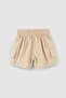 Kids' Cargo Pocketed Shorts, Beige, Organic Cotton - 2