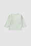 Double Breasted Collar Muslin Baby Jacket Green Organic Cotton - 3