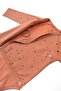 Long Sleeve Double Breasted Bodysuit Newborn Cosmos Pink Organic Cotton - 4