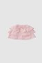 Organic Cotton Embroidered Muslin Baby Skirt with Bloomer Pink