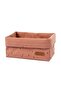 Organizer Basket Baby Cosmos Pink Organic Cotton 25x16 cm - 2