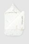 Stroller Coverall Newborn Footmuff Cosmos White Organic Cotton - 4