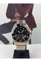 Black Steel Groom's Watch - 100 Meters Waterproof