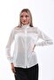 Large Size Lace Embroidery Crepe Shirt - G0046 - 2