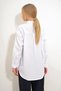 Women's White Floral Embroidered Oversized Woven Shirt ALC-X12651 - 6