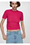 Short-sleeved perforated sweater - 5