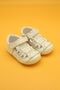 Unisex Baby White Genuine Leather Orthopedic Shoes B115