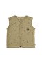 Double Sided Vest Newborn Cosmos Khaki Organic Cotton