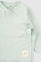 Double Breasted Collar Muslin Baby Jacket Green Organic Cotton - 6