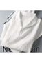 New Season Wrinkled Crinkle Fabric Summer Lycra White Short Sleeve Summer T-Shirt Tracksuit Set 2-Piece - 4
