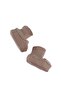 Newborn Booties Brown Organic Cotton