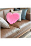 Pink Decorative Plush Heart Pillow - 5