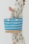 Women's Sea Beach Bag Multi-Colored Zippered Soft Handle New Season Special Color - 7