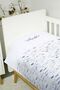 Organic Cotton Baby Duvet Cover Pillow Set Paw 100x150cm - 2