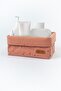 Organizer Basket Baby Cosmos Pink Organic Cotton 25x16 cm