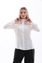 Large Size Lace Detailed Crepe Shirt - G0047 - 4