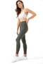 Women's Çağla High Waist Gathering Karyoka Stitched Breathable Soft Textured Extra Flexible Sports Leggings - 4