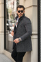 Men's Slim Fit Long Cashmere Coat - 2